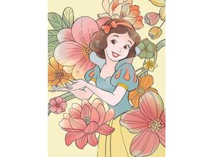 4055065161681 - KOMAR Poster Snow White Flowers Bilder Kinderzimmer Schlafzimmer Wohnzimmer Gr B H 30 cm x 40 cm Disney 1 St bunt Poster