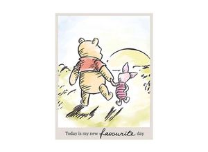 4055065161919 - KOMAR Poster Winnie Pooh Today Bilder Kinderzimmer Schlafzimmer Wohnzimmer Gr B H 40 cm x 50 cm Disney 1 St bunt Poster