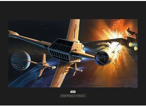 4055065163883 - KOMAR Poster Star Wars Classic RMQ Endor Orbit War Bilder Gr B H 70 cm x 50 cm Star Wars bunt Poster Bilder