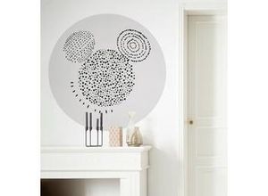 4055065180408 - Fototapete »Mickey Stipple Art« glatt Comic Retro bedruckt mehrfarbig BxH 128x128 cm selbstklebend bunt|grau|schwarz