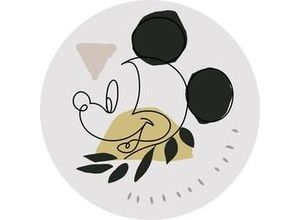 4055065180439 - Fototapete »Mickey Modern Art« glatt Comic Retro bedruckt mehrfarbig BxH 128x128 cm selbstklebend braun|bunt|gelb|schwarz