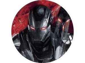 4055065180507 - Fototapete »Avengers Painting War-Machine« glatt Comic Retro bedruckt mehrfarbig BxH 128x128 cm selbstklebend bunt|grau|rot|schwarz|weiß