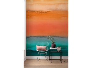 4055065200892 - Fototapete KOMAR Digitaldruck Vlies - Risveglio - Größe 300 x 250 cm orange (orange dimensionsstabil formstabil geruchsneutral) Rollen Vlies Tapeten Wohnzimmer Schlafzimmer