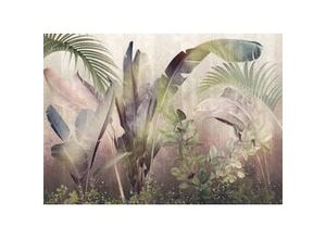 4055065310799 - Fototapete »Rainforest Mist« glatt Ton-in-Ton bedruckt tarnfarben (Packung 1 St) Vlies Wand Decke Schräge bunt