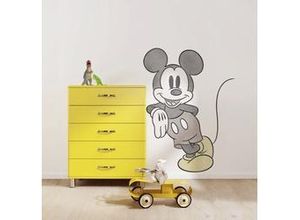 4055065364259 - Fototapete »Mickey Essential« glatt Comic Retro bedruckt mehrfarbig BxH 100x127 cm konturgeschnitten selbstklebend bunt