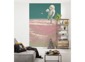 4055065390197 - Fototapete »Spacewalk« glatt Comic Retro bedruckt mehrfarbig BxH 200x280 cm bunt