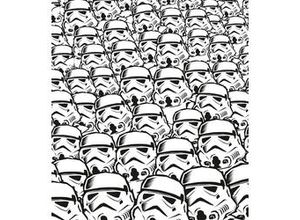 4055065410154 - Fototapete »Star Wars Stormtrooper Swarm« glatt Comic Retro bedruckt mehrfarbig BxH 250x280 cm schwarz|weiß