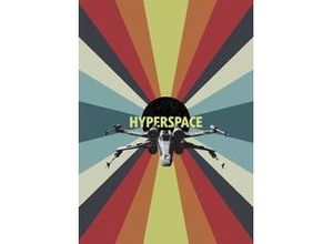 4055065410291 - Fototapete »Star Wars Hyperspace« glatt Comic Retro bedruckt mehrfarbig BxH 200x280 cm bunt