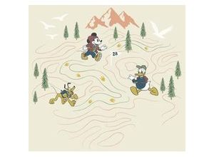 4055065410352 - Fototapete »Mickey Meets the Mountain« glatt Comic Retro bedruckt mehrfarbig BxH 300x280 cm bunt