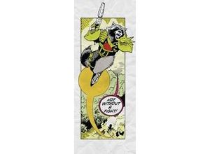 4055065410727 - Fototapete »Guardians Retro Comic Rocket Raccoon« glatt Comic Retro bedruckt mehrfarbig BxH 100x250 cm bunt