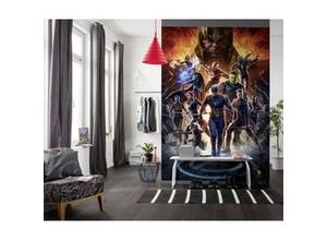 4055065410734 - Fototapete »Avengers vs Thanos« glatt Comic Retro bedruckt mehrfarbig BxH 200x280 cm bunt