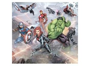 4055065410741 - Fototapete »Avengers Street Revenge« glatt Comic Retro bedruckt mehrfarbig BxH 300x280 cm bunt