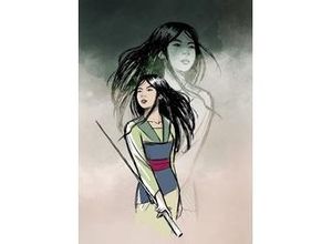 4055065410833 - Fototapete »Brave Mulan« glatt Comic Retro bedruckt mehrfarbig BxH 200x280 cm bunt