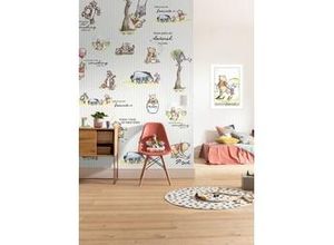 4055065510069 - Vlies Fototapete Winnie Pooh Stripes 200 x 280 cm