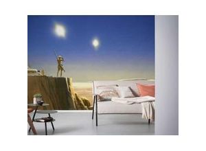 4055065510755 - Fototapete »Star Wars Classic RMQ Mos Eisley Edge« glatt Weltall futuristisch mehrfarbig (Packung) bunt