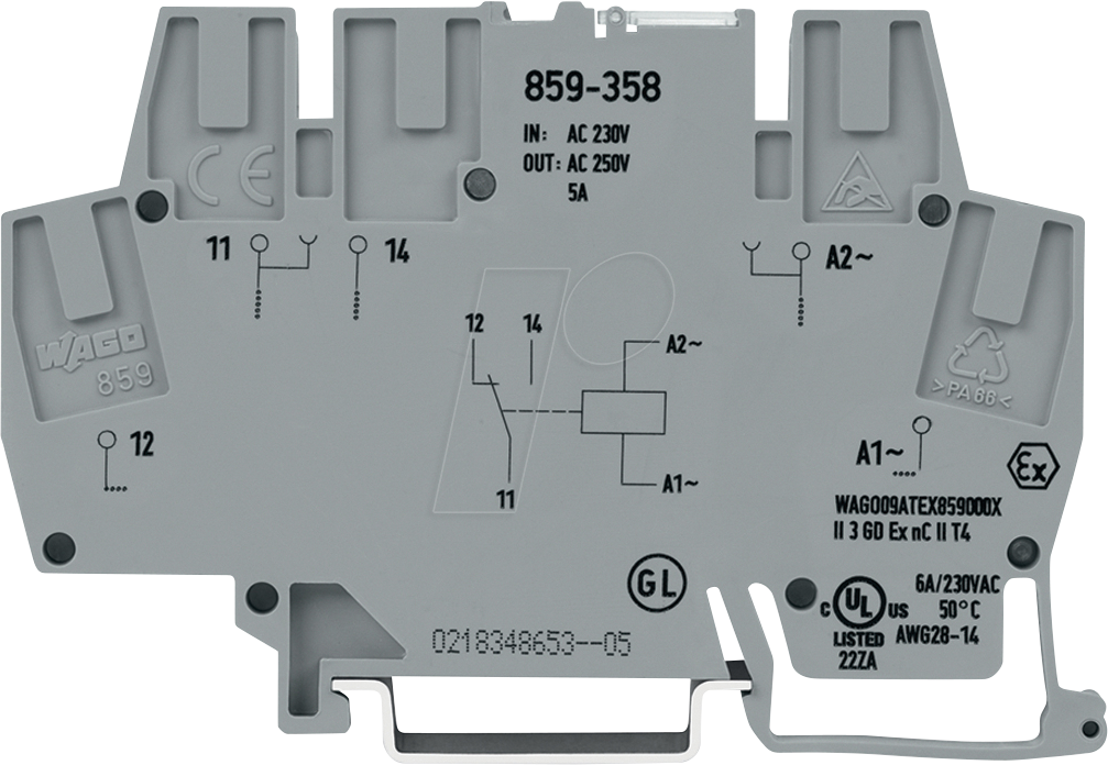 4055143604161 - 859-358 - Relaismodul IN AC DC 230 V 1 Wechsler