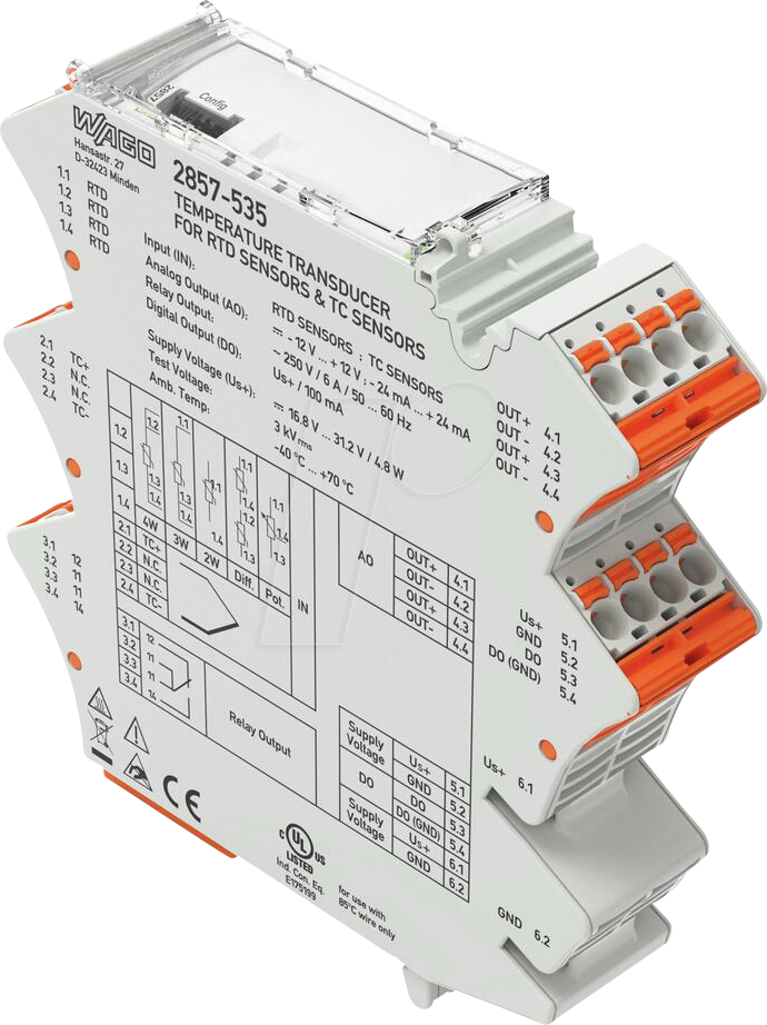 4055143655507 - 2857-535 - RTD Temperaturmessumformer konfigurierbar 24 Vdc