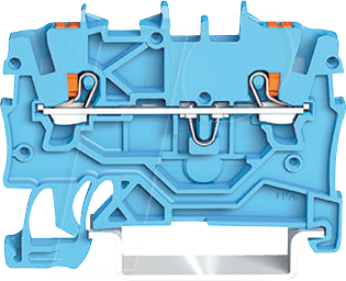 4055143691581 - 2200-1204 - 2-Leiter-Durchgangsklemme mit Drücker 1 mm² blau