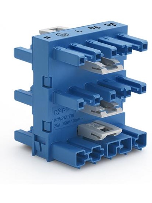 4055143706940 - 770-1947 Steckverbinder WINSTA MIDI Stecker gerade Gesamtpolzahl 5 25 A Blau 20 St