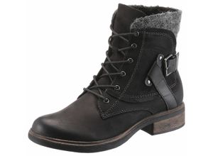 4055158644091 - Große Größen Tamaris Schnürboots schwarz Gr36