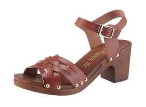 4055163527921 - Große Größen sOliver RED LABEL Riemchensandalette cognac Gr36