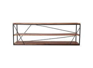 4055195128219 - Lowboard TOM TAILOR HOME T-NEST SHELF LOW Sideboards Gr B H 140 cm x 47 cm schwarz (schwarz natur) Lowboards niedriges Regal auch als TV-Lowboard nutzbar