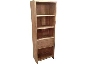 4055195130991 - Bücherregal Albero Regale Gr B H T 66 cm x 190 cm x 40 cm 4 St beige (natur) aus massiver Akazie mit Baumkante