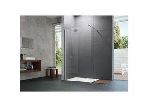 4055288264350 - HÜPPE Design pure Seitenwand alleinstehend 900 H2000 Quer 6mm silber matt klar 881 8P1106087321881