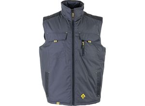 4055316120320 - Rs Herren Weste grau gelb Gr 4XL - grau - Roadsign