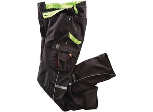 4055316355562 - - Softshellhose Workwear Größe 56 schwarz limette