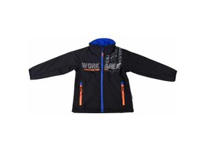 4055316390075 - Kinder-Softshelljacke Schwarz Marine Kinder Softshelljacke 116 Schwarz Marine - Terrax Workwear