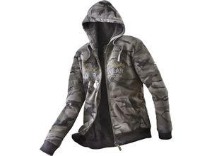 4055316410582 - Sweatjacke oliv camouflage Gr 4XL - Grau - Uncle Sam