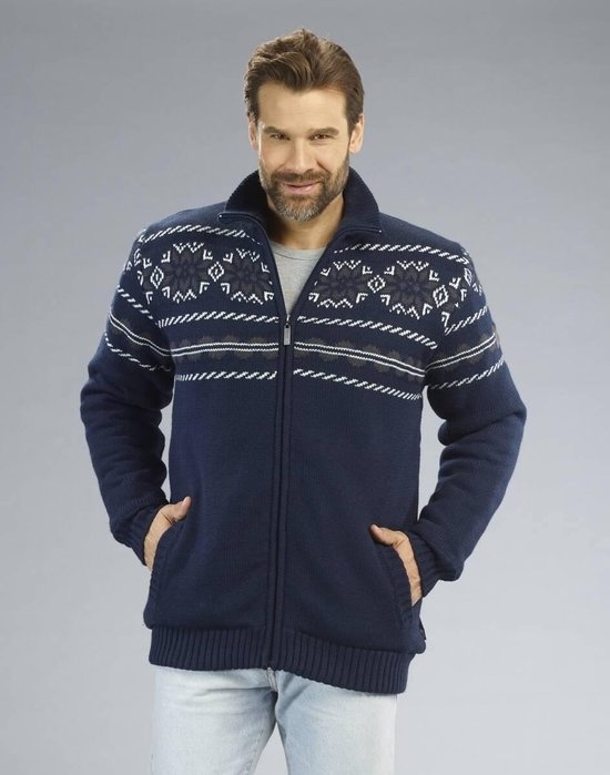 4055316522469 - River Creek Strickjacke navy blau Größe 5XL