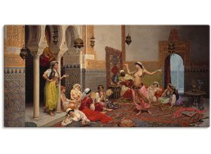 4055327104333 - Wandbild ARTLAND Tanz im Harem Bilder Gr B H 100 cm x 50 cm Leinwandbild Gruppen & Familien 1 St bunt Bild Poster Bilder als Leinwandbild Wandaufkleber oder in versch Größen