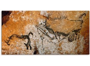 4055327105934 - Wandbild ARTLAND Höhle von Lascaux 17000 v Chr Bilder Gr B H 100 cm x 50 cm Leinwandbild Wildtiere 1 St braun Bild Poster Bilder als Leinwandbild Wandaufkleber oder in versch Größen