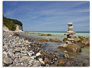 4055327166874 - Wandbild ARTLAND An der Ostseeküste auf Rügen Bilder Gr B H 80 cm x 60 cm Leinwandbild Küste 1 St blau Kunstdrucke Bilder als Leinwandbild Wandaufkleber oder Poster in versch Größen