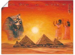 4055327294287 - Wandbild ARTLAND Ägyptische Impressionen Bilder Gr B H 60 cm x 45 cm Poster Afrika 1 St orange Bild Poster Bilder als Alubild Leinwandbild Wandaufkleber oder in versch Größen