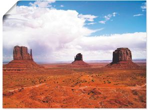 4055327343916 - Wandbild ARTLAND Grand Canyon Californien Bilder Gr B H 80 cm x 60 cm Poster Amerika 1 St rot Bild Kunstdruck Leinwandbild Kunstdrucke Bilder als Leinwandbild Wandaufkleber oder Poster in versch Größen