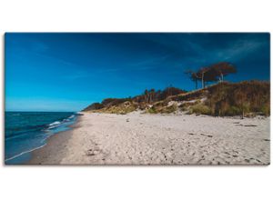 4055327417686 - Wandbild ARTLAND Am Weststrand- Ostsee - Darss Bilder Gr B H 150 cm x 75 cm Leinwandbild Strand 1 St blau Bild Kunstdruck Kunstdrucke Bilder als Leinwandbild Wandaufkleber oder Poster in versch Größen