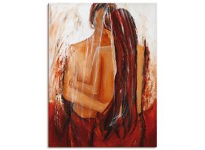 4055327454995 - Wandbild ARTLAND Liebespaar in rot Bilder Gr B H 60 cm x 80 cm Leinwandbild Paar Hochformat 1 St rot Bild Poster Bilder als Leinwandbild Wandaufkleber oder in versch Größen