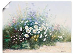 4055327502191 - Wandbild ARTLAND Blumen Serenade Bilder Gr B H 40 cm x 30 cm Poster Blumen Querformat 1 St grün Bild Leinwandbild Kunstdrucke Bilder als Leinwandbild Wandaufkleber oder Poster in versch Größen