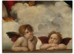 4055327689434 - Wandbild ARTLAND Detail aus Die Sixtinische Madonna Bilder Gr B H 60 cm x 45 cm Leinwandbild Religion 1 St beige (naturfarben) Bild Leinwandbild Kunstdrucke Bilder als Leinwandbild Wandaufkleber oder Poster in versch Größen
