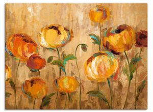 4055327745338 - Wandbild ARTLAND Freudige Ranunkel Bilder Gr B H 80 cm x 60 cm Leinwandbild Blumen Querformat 1 St orange Bild Poster Bilder als Leinwandbild Wandaufkleber oder in versch Größen