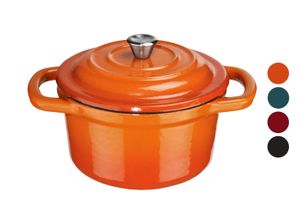 4055329082127 - ERNESTOÂ® Gusseisen-Topf Ã 10 cm (orange) - B-Ware neuwertig