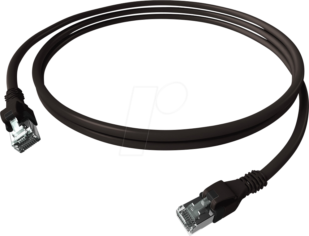 4055516006264 - CPP1OSASAS0020 - Cat6a Patchkabel DualBoot PushPull S FTP schwarz 2 m