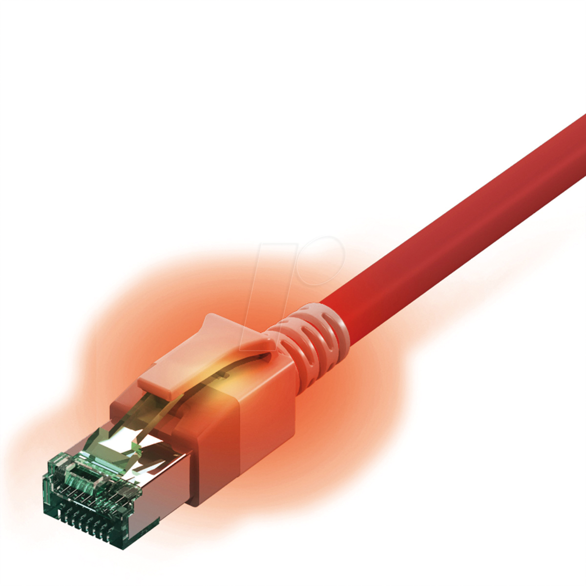 4055516007513 - CS1ORADAD0100 - Cat6a LED Patchkabel DualBoot S FTP rot 10 m
