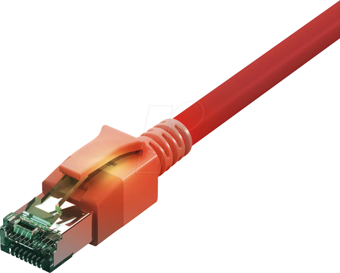 4055516007537 - CS1ORADAD0010 - Cat6a LED Patchkabel DualBoot S FTP rot 1 m