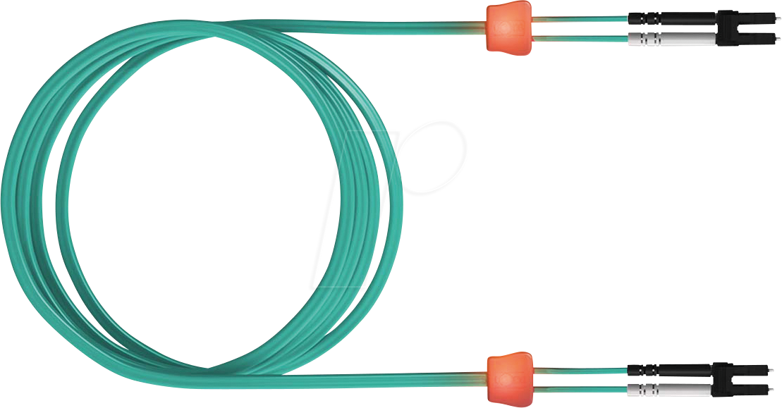 4055516024817 - LSD31100100 - LED LWL Kabel 50 125µm OM3 SC   SC Duplex türkis 10 m