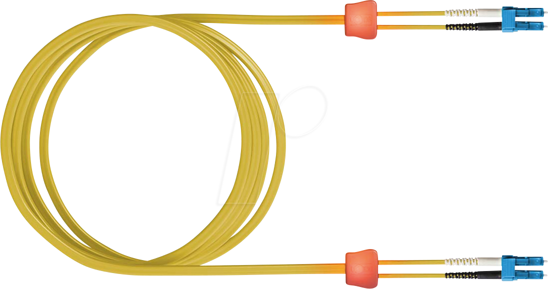 4055516042774 - LSD02200100 - LED LWL Kabel 9 125µm OS2 LC   LC Duplex gelb 10 m