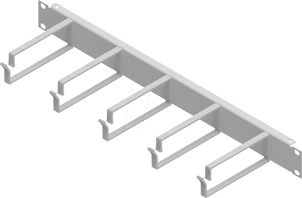 4055516104823 - EASY AVR5METC1E - Rangierpanel 1HE mit 5 Metallbügel 110 mm Grau RAL 7035